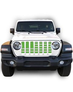 UTS JL DIST WHITE/GREEN GRILLE INSERT WITH TRAIL CAMERA