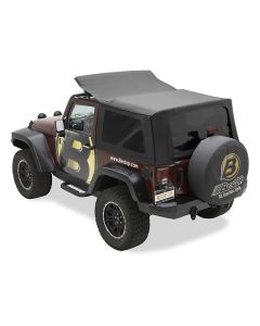 Bestop 79136-35 Sailcloth Replace-a-top Soft Top with Tinted Windows in Black Diamond for 07-09 Jeep Wrangler JK 2 Door