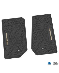 07-13 Jeep JK 2 Dr Front -Tire Tread/Scorched Earth Scene w/ Wrangler Insert - Black w/ Tan Insert