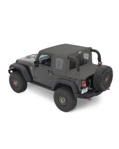 Bestop Halftop Conversion Kit - Jeep '07-18 Wrangler JK 2-Door (Black Diamond)