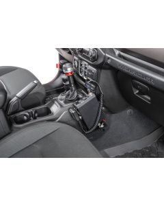 Quadratec  Quick Disconnect Universal CB Radio Mount for 18-22 Jeep Wrangler JL & Gladiator JT