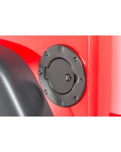 OMIX LOCKING GAS COVER BLK SS 97-06 TJ