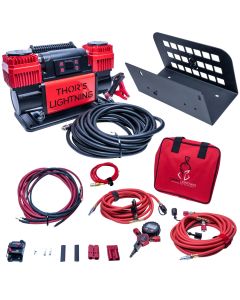12V True Dual TotalControl Air Compressor Ultimate Bundle Jeep CJ-YJ-TJ - Red - ULT007RDTCK