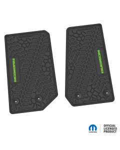 14-18 Jeep JK 2 Dr Front -Tire Tread/Scorched Earth Scene w/ Rubicon Insert - Black w/ Lime Insert