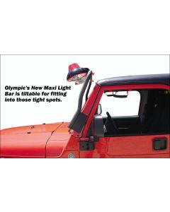 Olympic 4x4 Products Maxi Light Bar for 76-95 Jeep CJ & Wrangler YJ