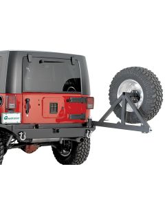 Rock Hard 4X4  Shorty Front Bumper with Fog Lights & Rear Bumper for 07-18 Jeep Wrangler JK