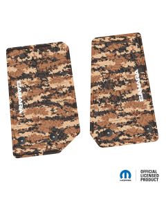14-18 Jeep JK 2 Dr Front -Tire Tread/Scorched Earth Scene w/ Sahara Insert - Cyberflage w/ White Insert