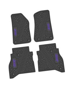 20-24 Jeep Gladiator Front and RearTire Tread/Scorched Earth Scene w/ JEEP Insert - Black w/ Purple Insert