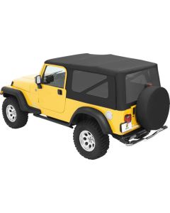 Bestop 79140-35 Sailcloth Replace-a-top Soft Top with Tinted Windows for 04-06 Jeep Wrangler TJ Unlimited