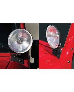 Rugged Ridge 11027.03 Windshield Light Mounting Brackets for 07-18 Jeep Wrangler JK