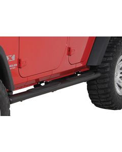 Rugged Ridge 11591.08 4" Oval Tube Steps for 07-18 Jeep Wrangler Unlimited JK 4 Door