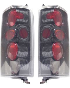 TAILLIGHTS 97-00 JEEP CHEROKEE CARBON   211102