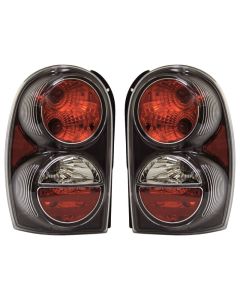 TAILLIGHTS 02-UP JEEP LIBERTY BLACK