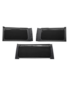 OE JL Replacement Windows - Jeep 2018-23 Wrangler JL (2-Door Black Vinyl; Tinted)