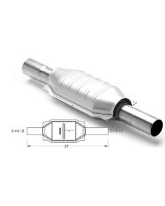 Magnaflow 23221 49 State Direct Fit Catalytic Converter for 93-95 Jeep Wrangler YJ with 4.0L & 2.5L Engines