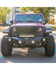 Rock Slide Engineering FB-F-300-JL Mid Front Bumper with Winch Plate for 18-24 Jeep Wrangler JL 20-25 & Gladiator JT