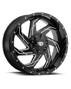 REV Wheels  895 Series Wheel in Gloss Black with Machined Accents for 07-21 Jeep Wrangler JK & JL and Gladiator JT