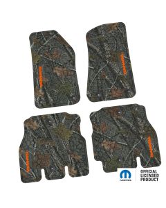18-24 Jeep JLU 4 Dr Front and Rear -Tire Tread/Scorched Earth Scene w/ Sahara Insert - Rugged Woods w/ Orange insert