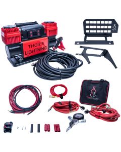 12V True Dual TotalControl Air Compressor Ultimate Bundle for Jeep JLU - Silver - ULT002SDTCK