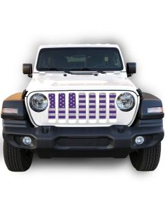 UTS JL DIST WHITE/PURP GRILLE INSERT WITH TRAIL CAMERA