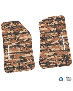 18-24 Jeep JL 2 Dr Front -Tire Tread/Scorched Earth Scene w/ Wrangler Insert - Cyberflage w/ White Insert