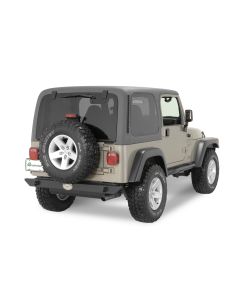 Rock Hard 4X4 RH2001-AC Rock Hard Rear Bumper For 76-06 Jeep CJ, Wrangler YJ, TJ & Unlimited 