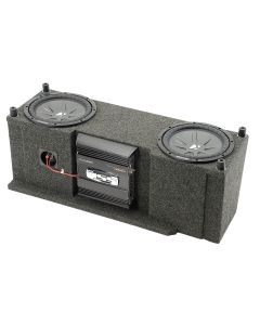 Quadratec  Custom Rear Dual Subwoofer Kit with 10" Kicker CompVR Subwoofers for 87-06 Jeep Wrangler YJ & TJ