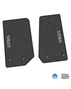 14-18 Jeep JK 2 Dr Front -Tire Tread/Scorched Earth Scene w/ Willys Insert - Black w/ Silver Insert