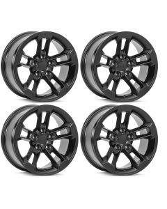 QUAD 41 WHEEL 17X8.5 SAT BLK KIT OF 4