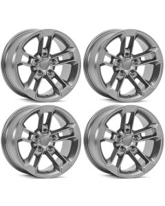 QUAD 41 WHEEL 17X8.5 5X5 5.2BS GUN GRY SET OF 4