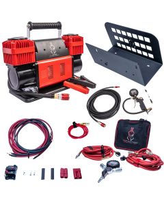 12V True Dual Portable Air Compressor Ultimate Bundle Jeep CJ-YJ-TJ - Silver - ULT007SDK