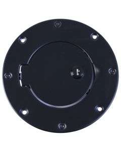 OMIX LOCKING GAS COVER BLK SS 97-06 TJ