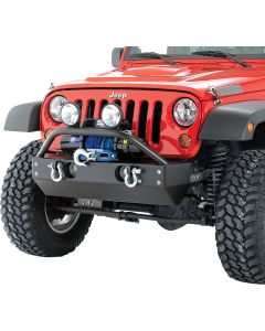 Rock Hard 4X4  Shorty Front Bumper with Fog Light Cutouts for 07-18 Jeep Wrangler JK