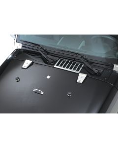 Rugged Ridge 11111.10 Hinge Overlay Set in Stainless for 07-18 Jeep Wrangler JK