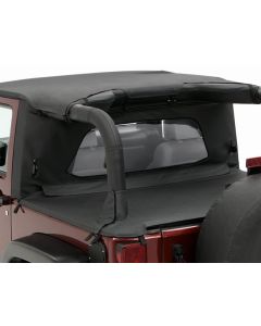 Bestop 80041-35 WrapAround Windjammer in Black Diamond for 07-18 Jeep Wrangler JK 2 Door