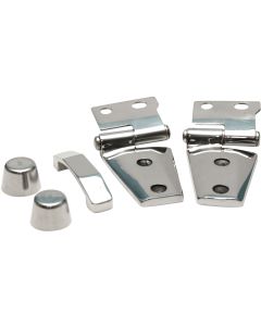 Rampage Products 87466 Complete Hood Kit in Polished Stainless for 07-18 Jeep Wrangler JK