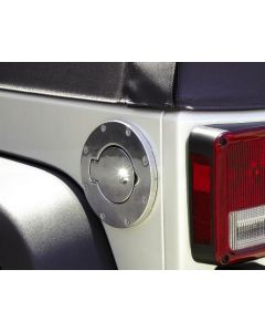 Rampage Products  Billet Style Locking Gas Cover for 07-18 Jeep Wrangler JK