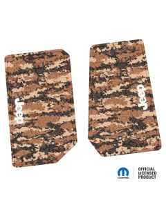 07-13 Jeep JK 2 Dr Front -Tire Tread/Scorched Earth Scene w/ JEEP Insert - Cyberflage w/ White Insert