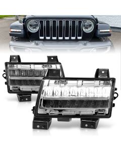 Anzo USA  LED Parking Light with Sequential Turn Signal  for 18-21 Jeep Wrangler JL 2-Door & Unlimited JL 4-Door Sport & Sport S