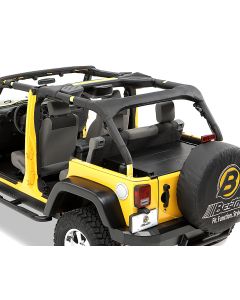 Bestop 80025-35 Sport Bar Covers in Black Diamond for 07-18 Jeep Wrangler Unlimited JK 4 Door