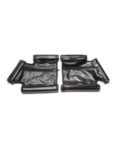 Warrior Products  Warrior Rear Door Padding Kit in Black for 07-20 Jeep Wrangler JL, JK Unlimited & Gladiator JT