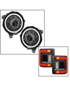 Oculus Heated LED Headlight with Flush Mount Taillight 18-24 JL
