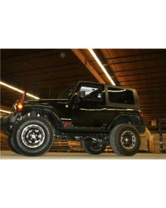 Fab Fours  Rock Sliders for 07-18 Jeep Wrangler JK 2 Door