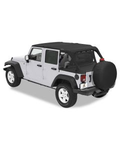 BESTOP COMBO SAFARI 07-09 JK 4DR TOP OFF BLK KIT