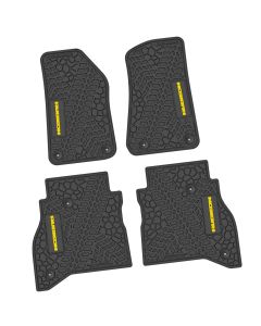 20-24 Jeep Gladiator Front and RearTire Tread/Scorched Earth Scene w/ Rubicon Insert - Black w/ Yellow Insert