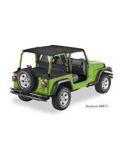 Bestop  Safari Bikini, Duster & Windjammer Summer Combo in Black Diamond for 04-06 Jeep Wrangler TJ Unlimited with Factory Soft Top
