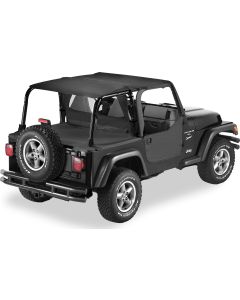 BESTOP COMBO DRILL SAFARI 97-02 TJ OE SOFT BLK KIT