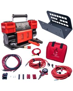 Thor's Lightning  12v True Dual Portable Air Compressor Ultimate Setup Bundle for 76-06 Jeep CJ, Wrangler YJ & TJ