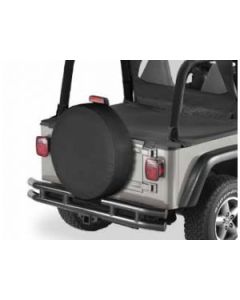 CUSTOM TIRE COVER 31IN BLACK DENIM