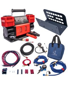 12V True Dual Portable Air Compressor Ultimate Bundle Jeep CJ-YJ-TJ - Blue - ULT007BDK